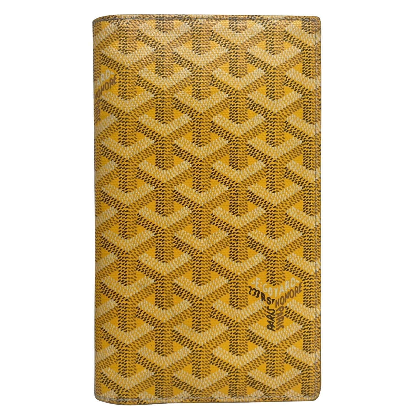 Goyard, Yellow, Leather, wallet