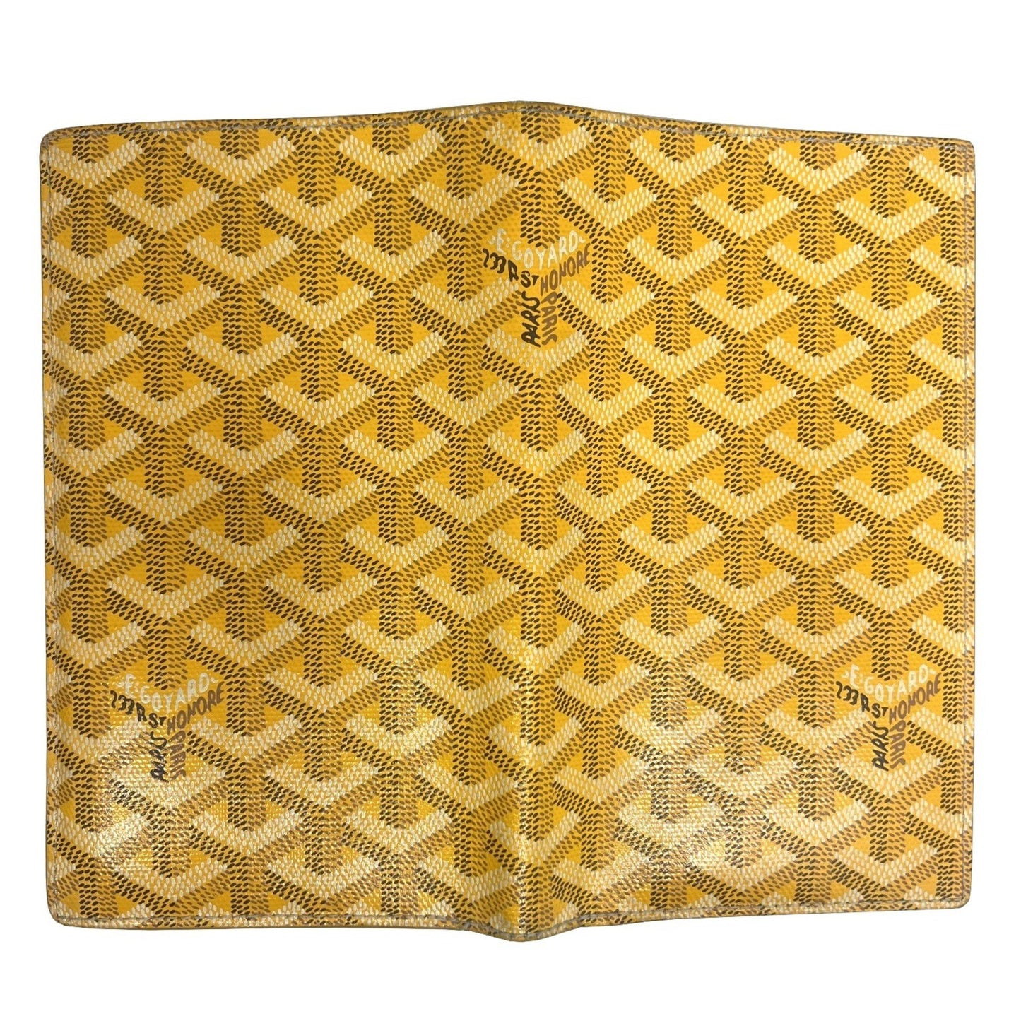 Goyard, Yellow, Leather, wallet