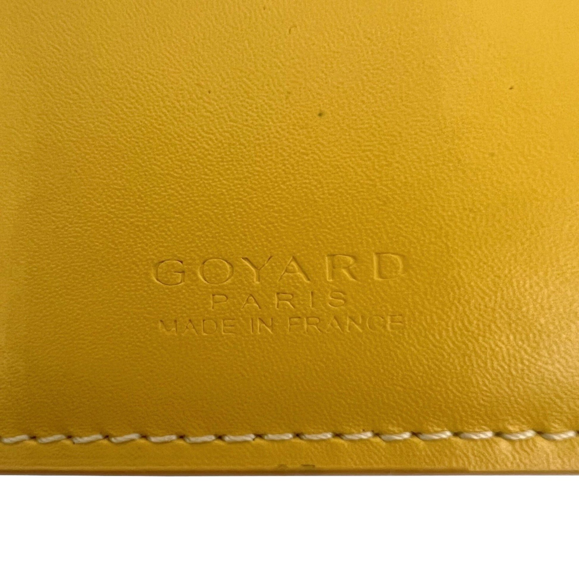 Goyard, Yellow, Leather, wallet