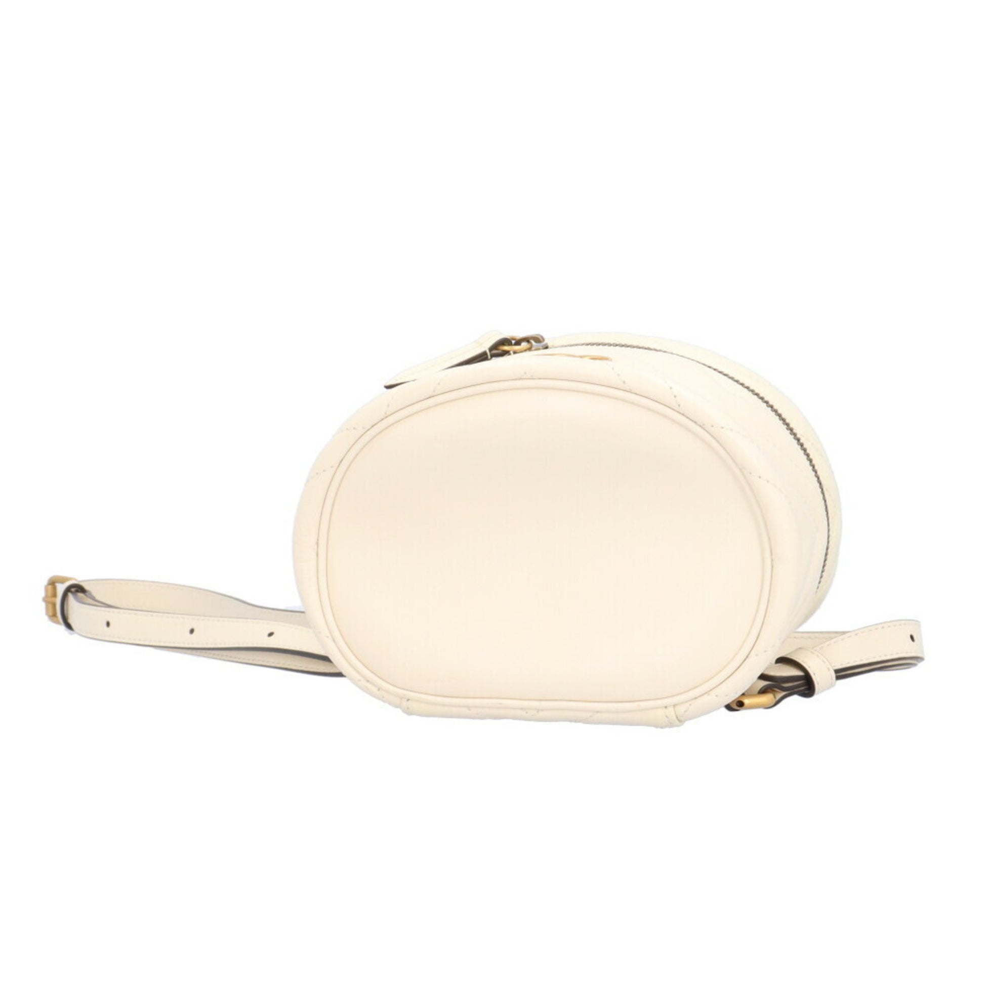 Gucci Vanity, White, Leather, backpack