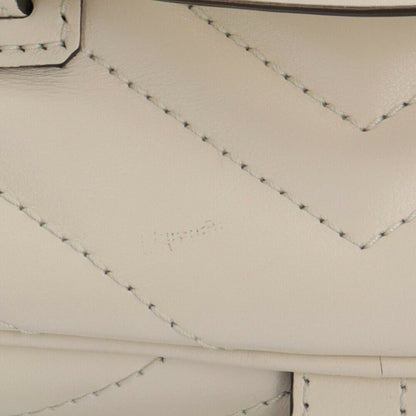 Gucci Vanity, White, Leather, backpack