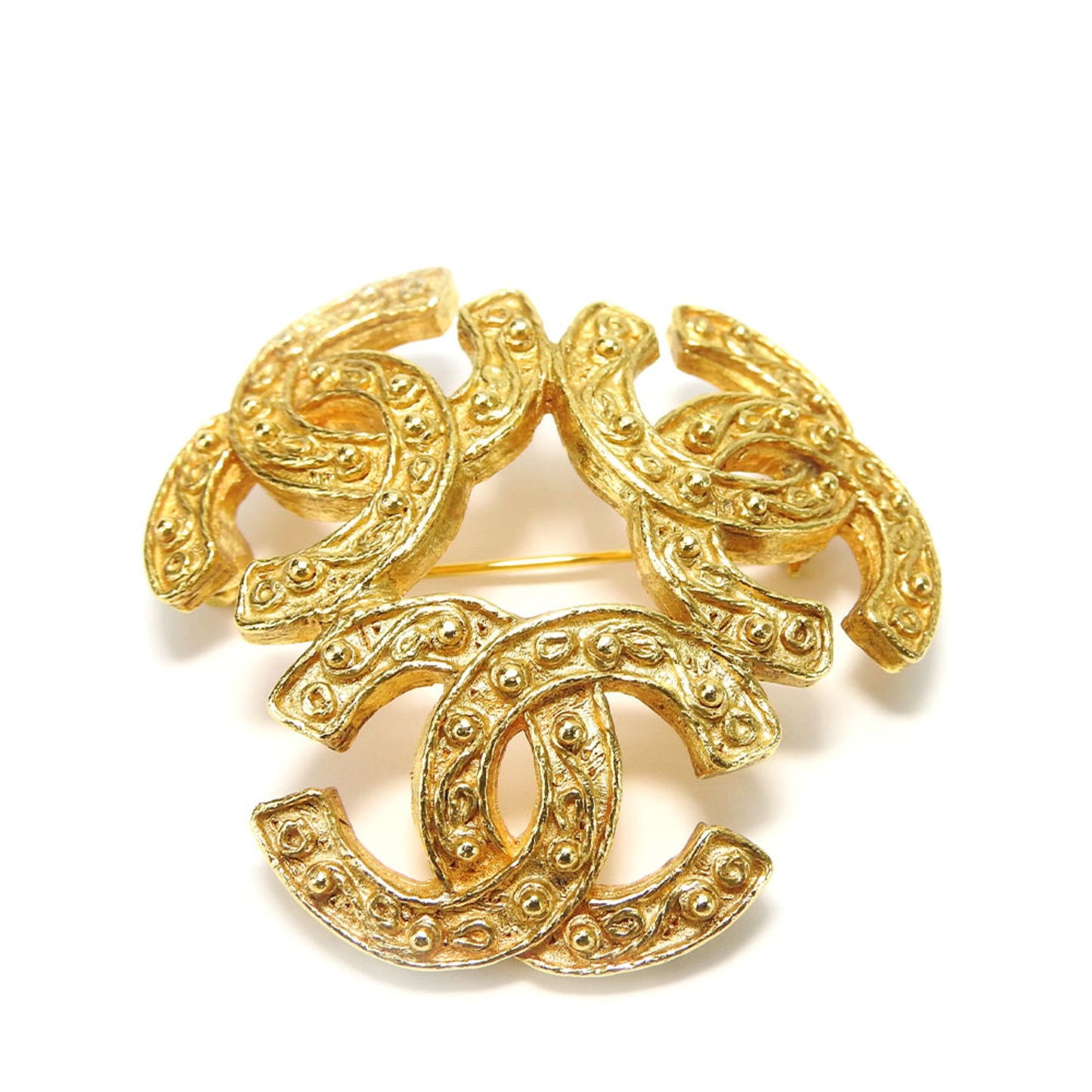 Chanel Coco Mark, Gold, Metal, brooch