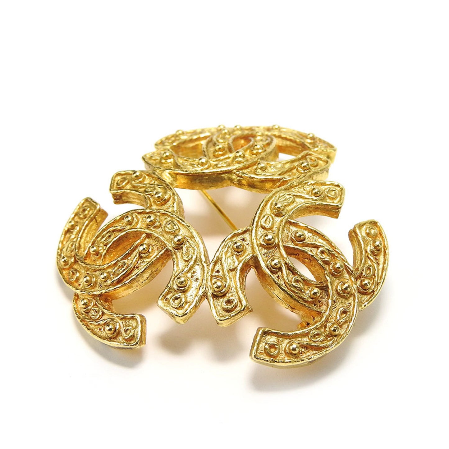 Chanel Coco Mark, Gold, Metal, brooch