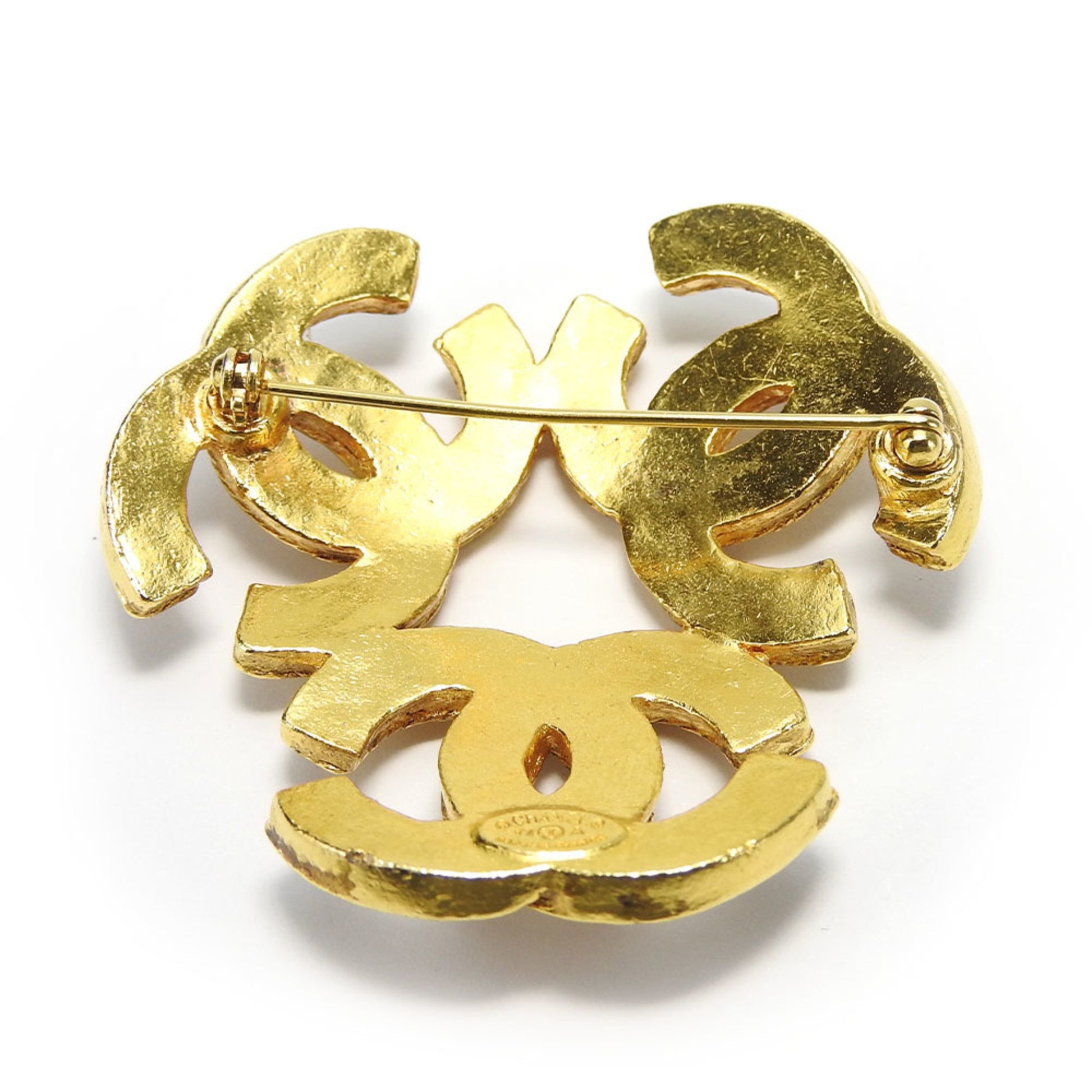 Chanel Coco Mark, Gold, Metal, brooch