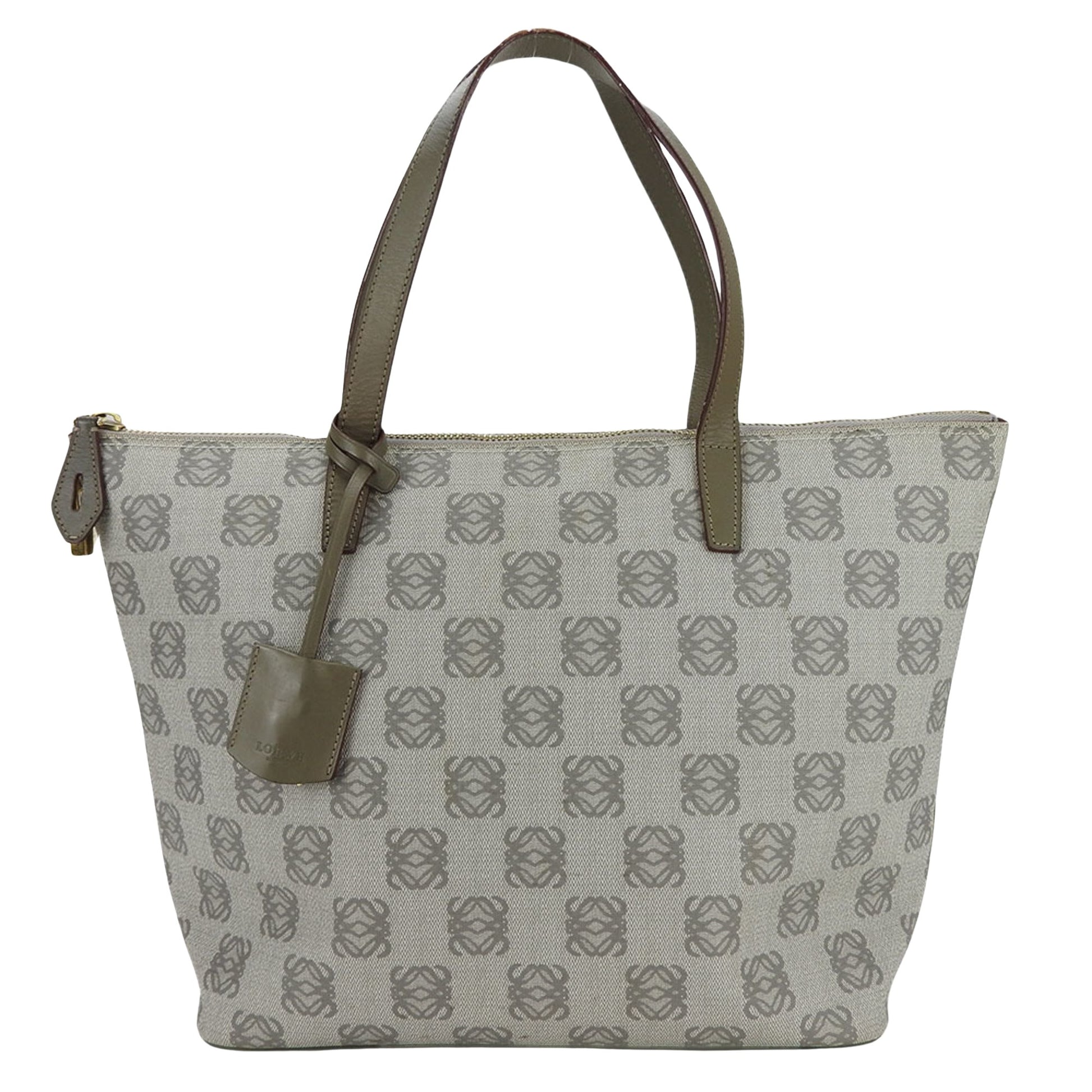 Loewe --, Grey, Canvas, tote