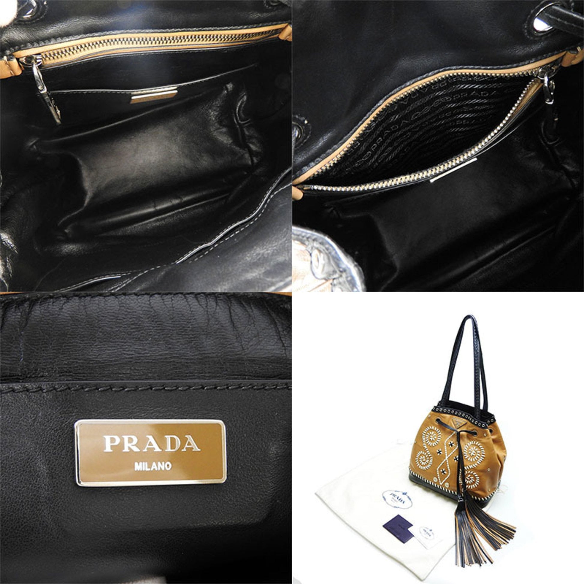 Prada --, Brown, Leather, shoulder