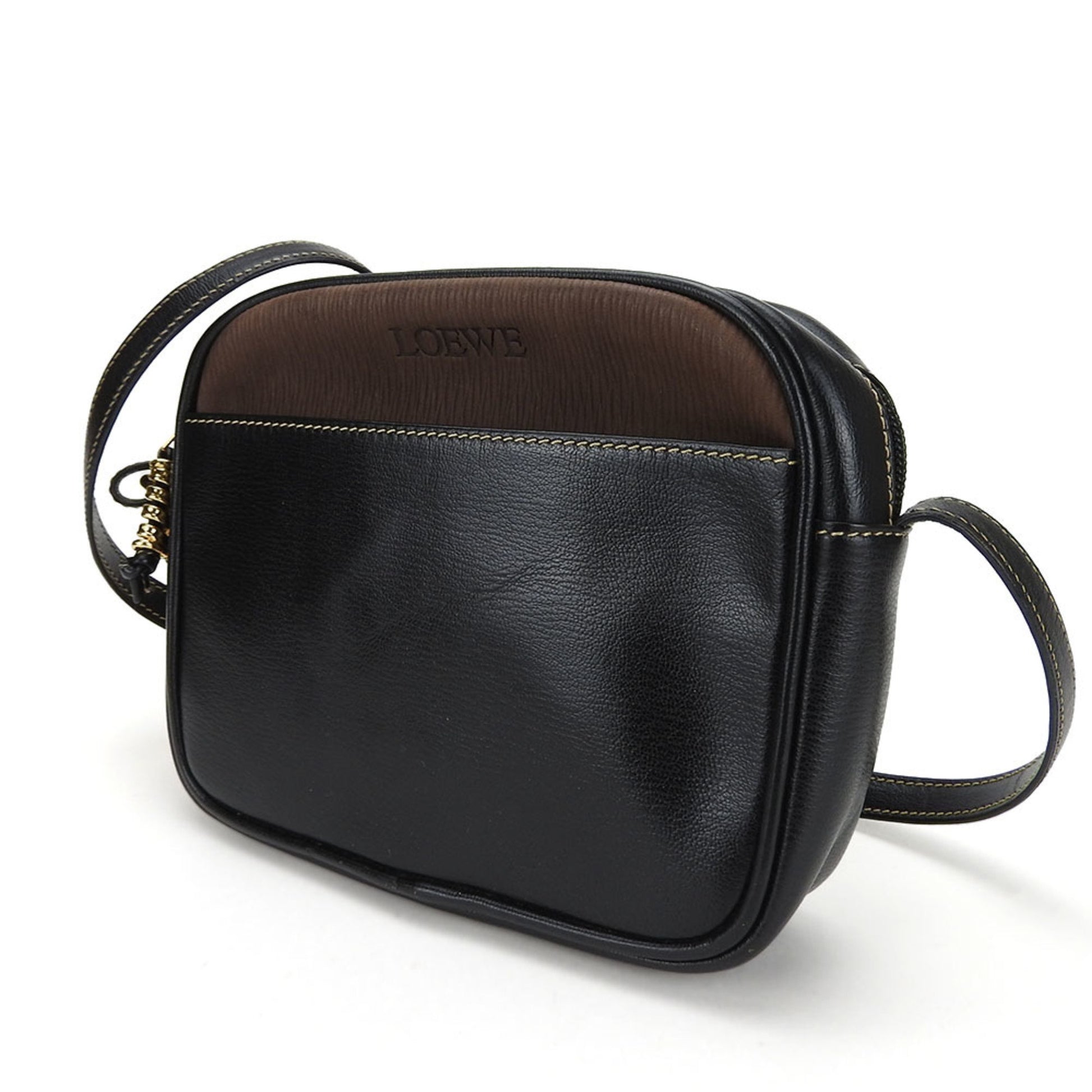 Loewe, Black, Leather, shoulder