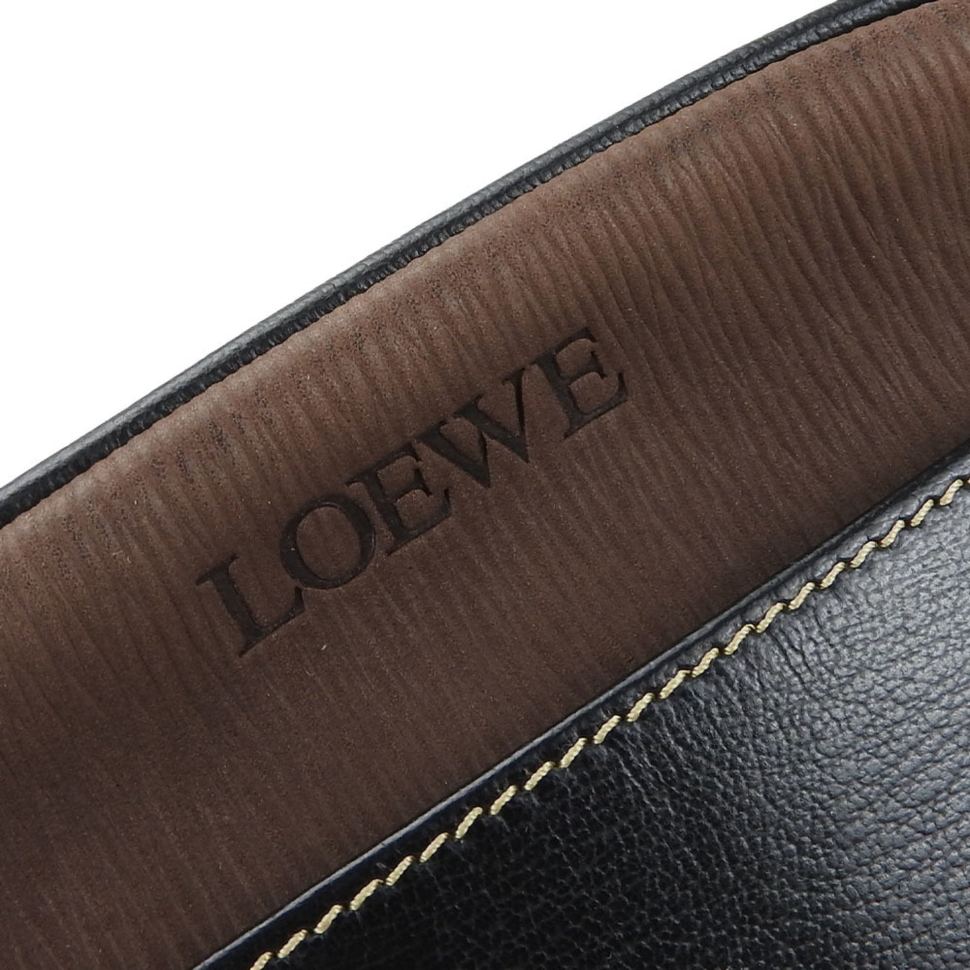 Loewe, Black, Leather, shoulder