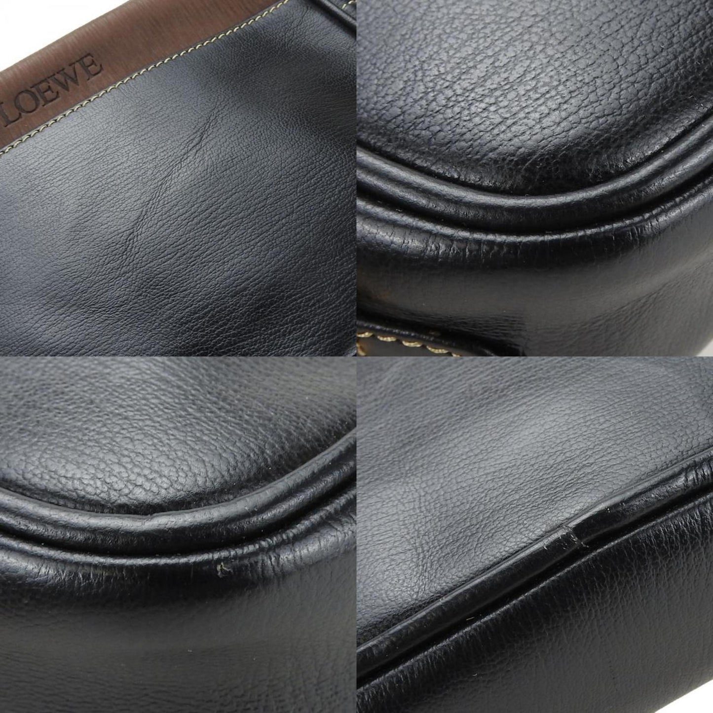 Loewe, Black, Leather, shoulder