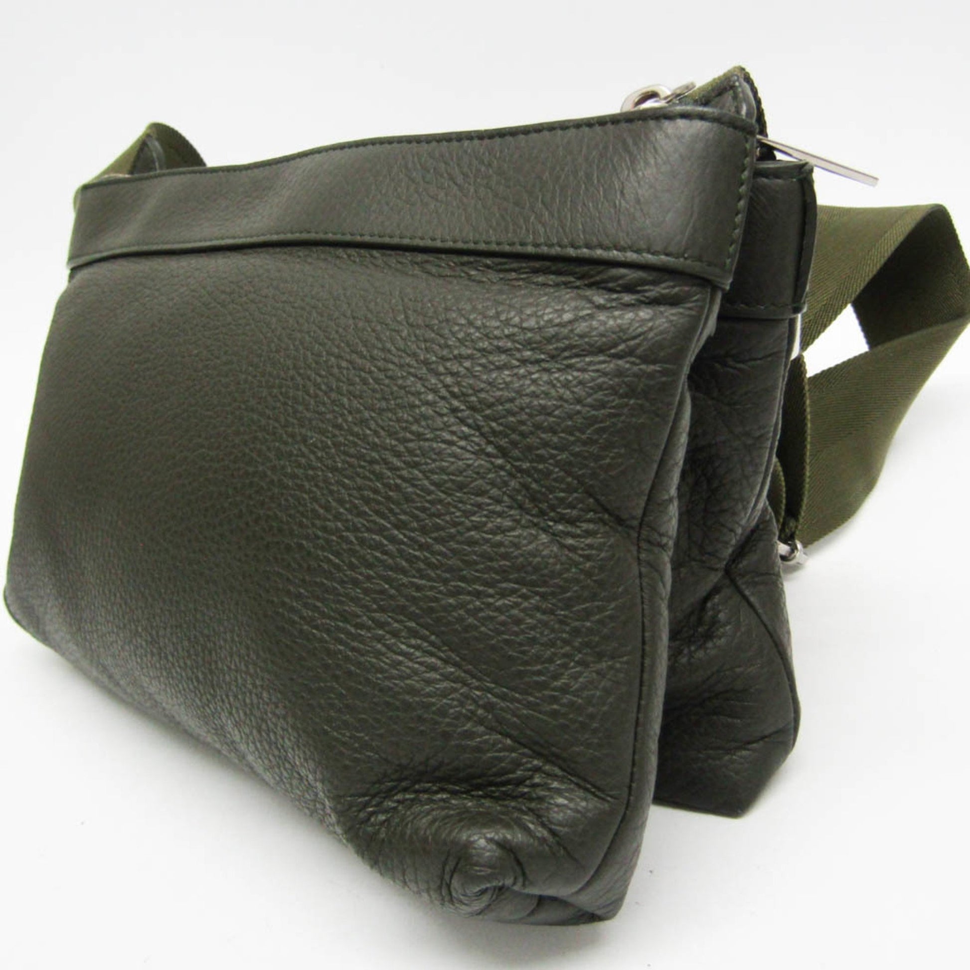 Bottega Veneta, Khaki, Leather, shoulder