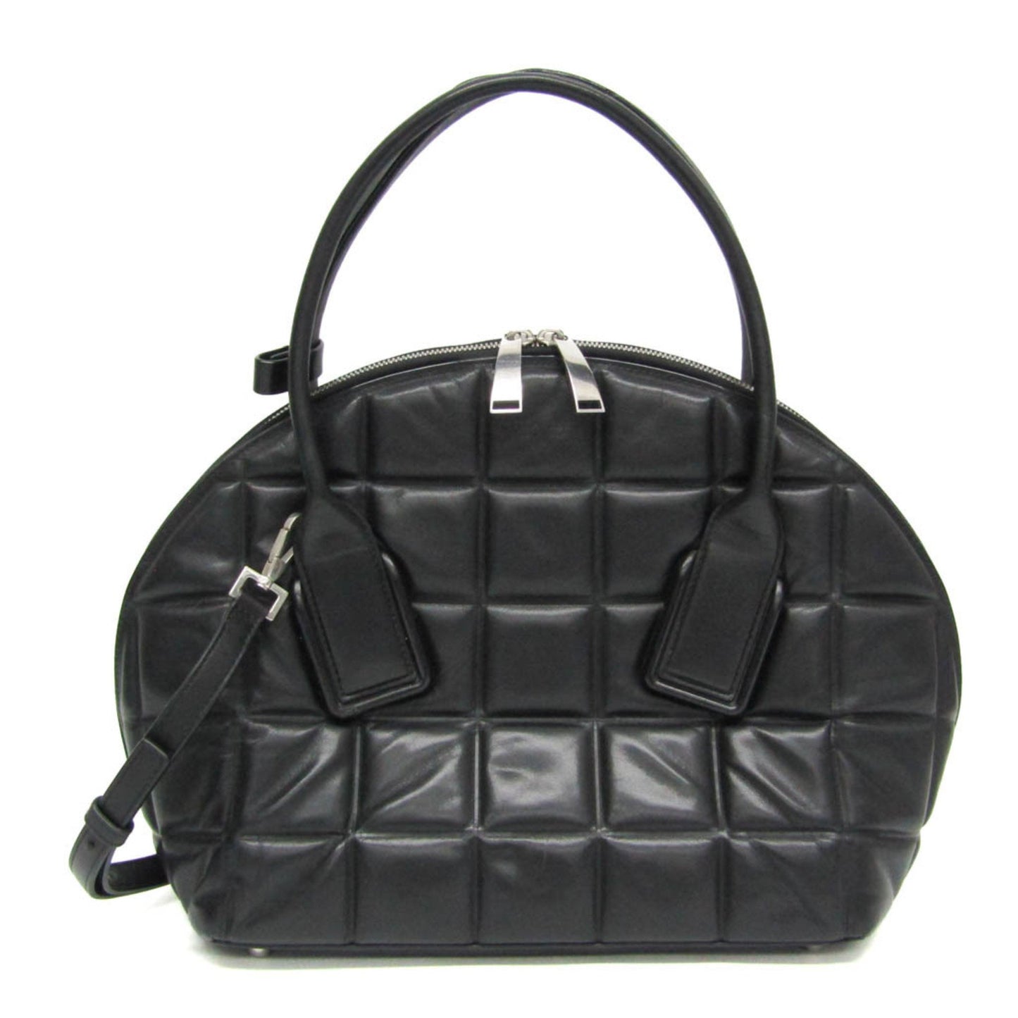 Bottega Veneta BV Swoop, Black, Leather, handbag