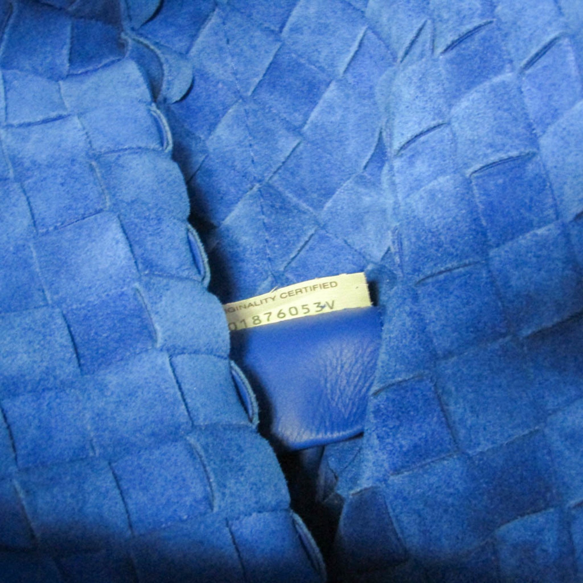 Bottega Veneta Intrecciato, Blue, Leather, tote