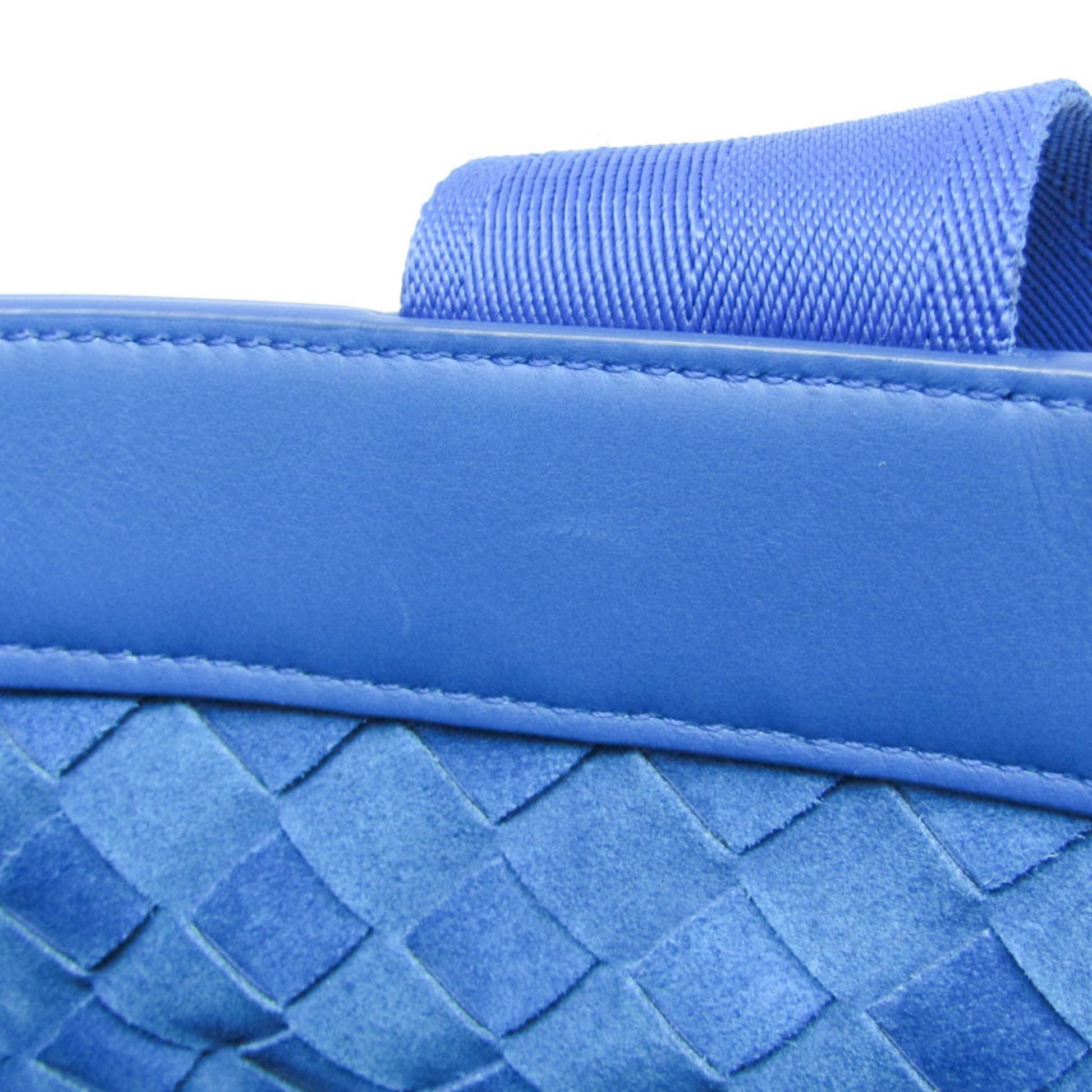 Bottega Veneta Intrecciato, Blue, Leather, tote