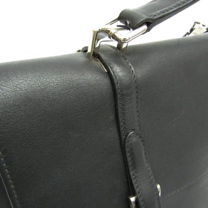 Prada Vitello, Black, Leather, handbag