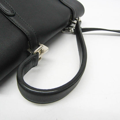 Prada Vitello, Black, Leather, handbag