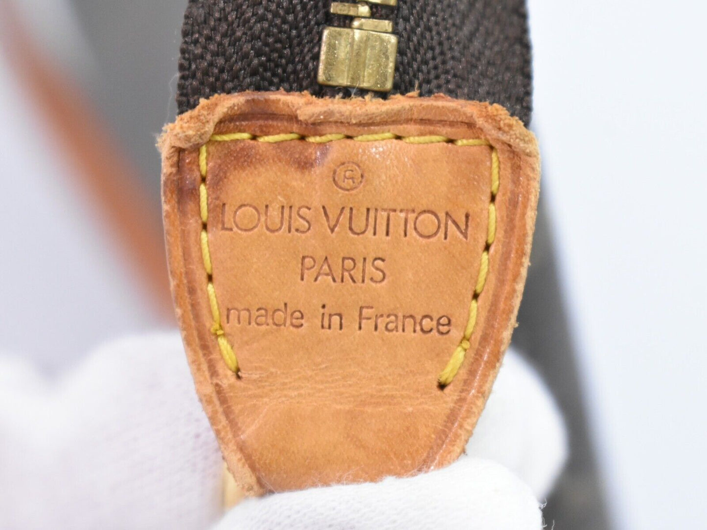 Louis Vuitton Pochette Accessoire, Brown, Canvas, clutch