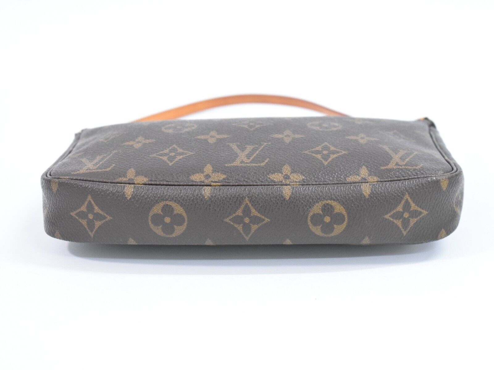 Louis Vuitton Pochette Accessoire, Brown, Canvas, clutch