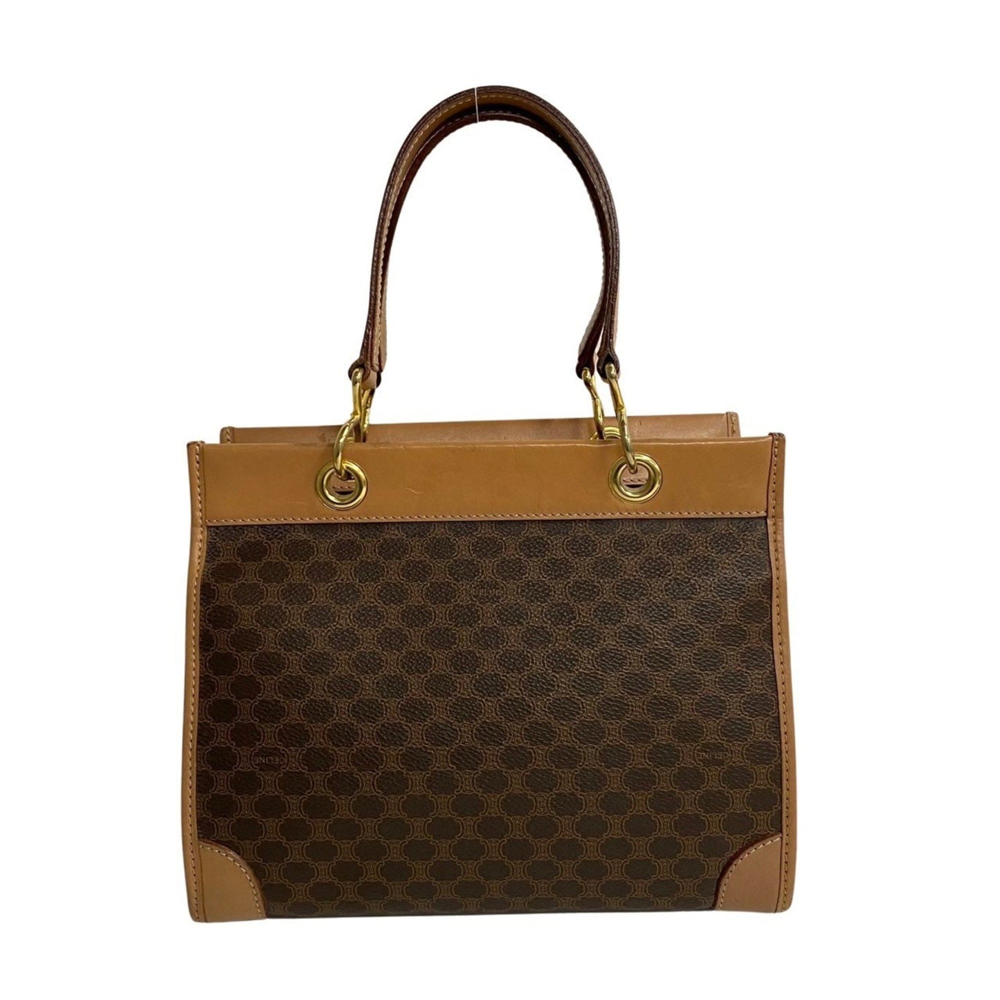 Céline Macadam, Brown, Canvas, handbag