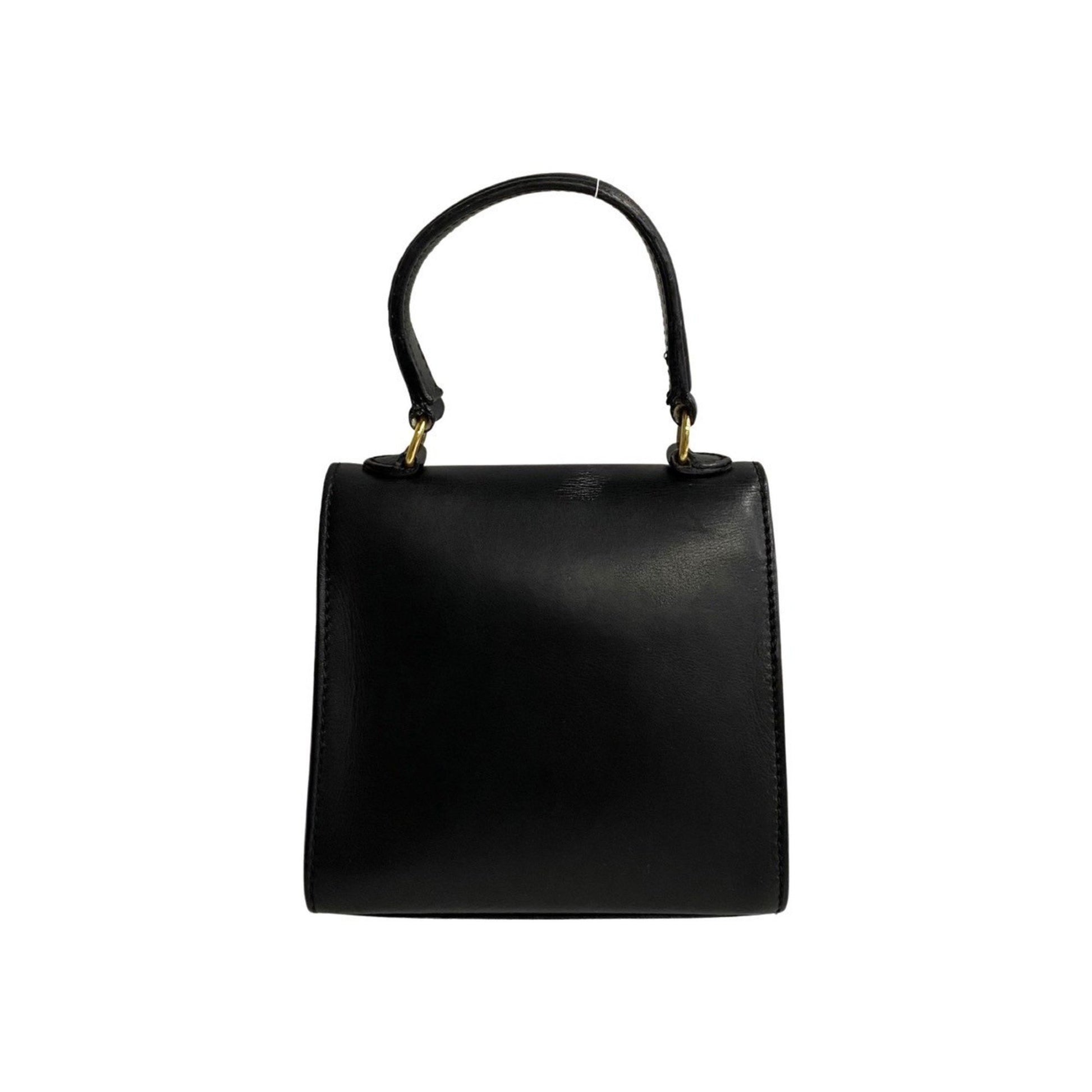 Céline, Black, Leather, handbag