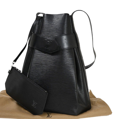 Louis Vuitton Sac d'épaule, Black, Leather, shoulder