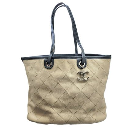Chanel Matelassé, Beige, Leather, tote