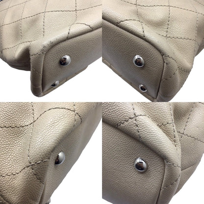 Chanel Matelassé, Beige, Leather, tote