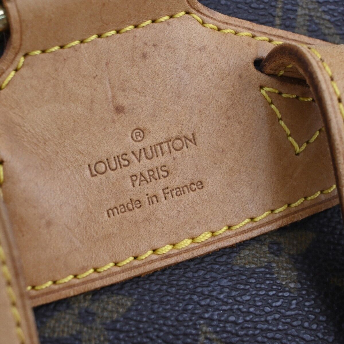 Louis Vuitton Montsouris MM, Brown, Canvas, backpack