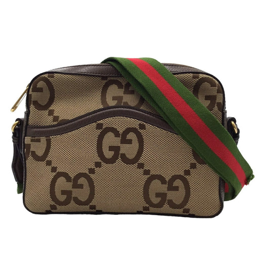 Gucci GG Jumbo, Camel, Canvas, shopper