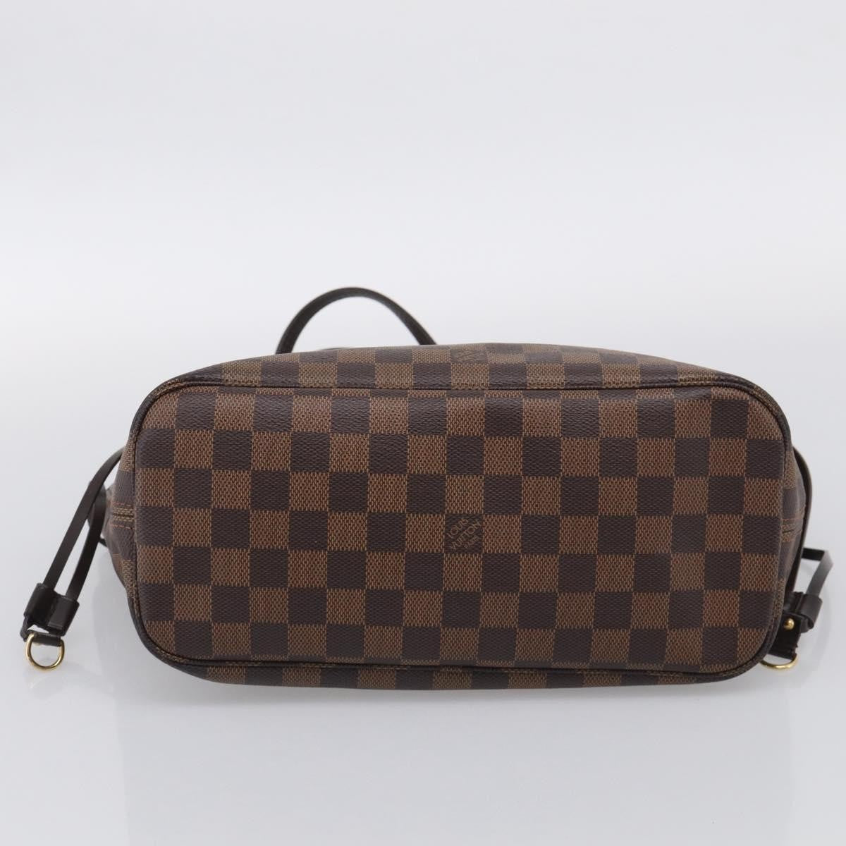 Louis Vuitton Neverfull Damier, Brown, Canvas, Tote Bag