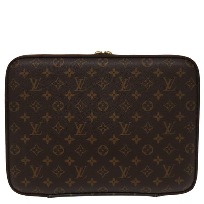 Louis Vuitton Housse ordinateur, Brown, Canvas, wallet