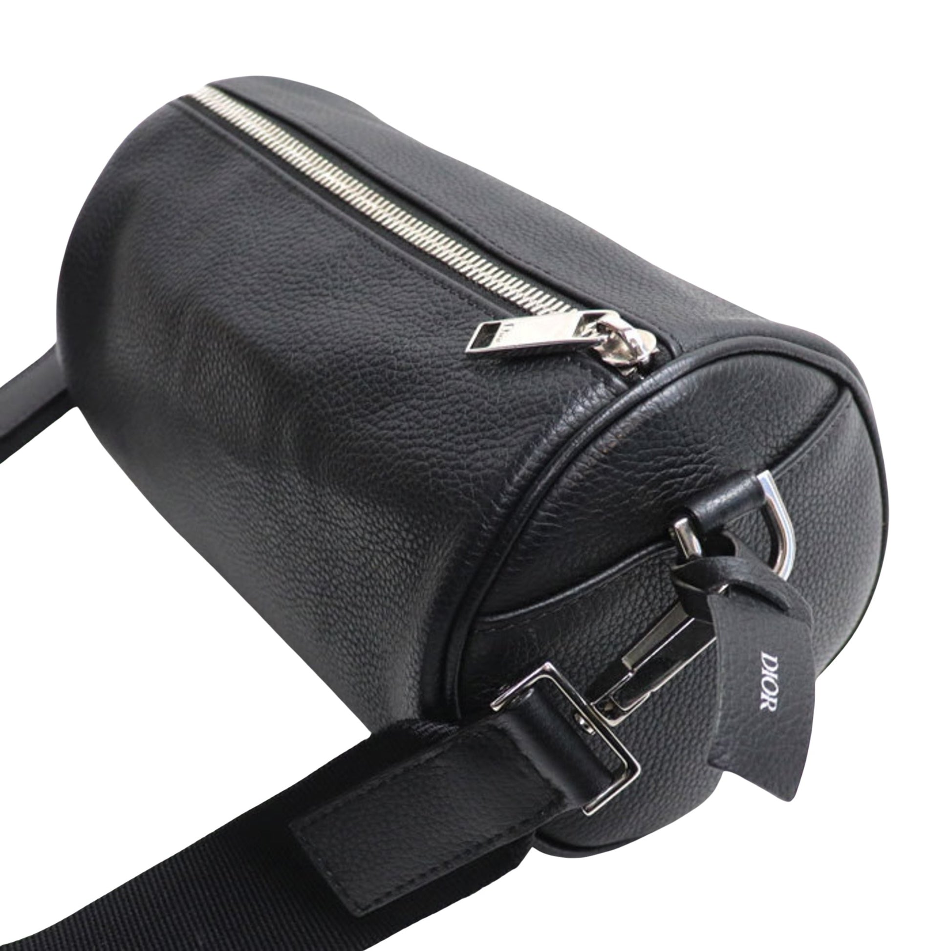 Dior Roller, Black, Leather, tote