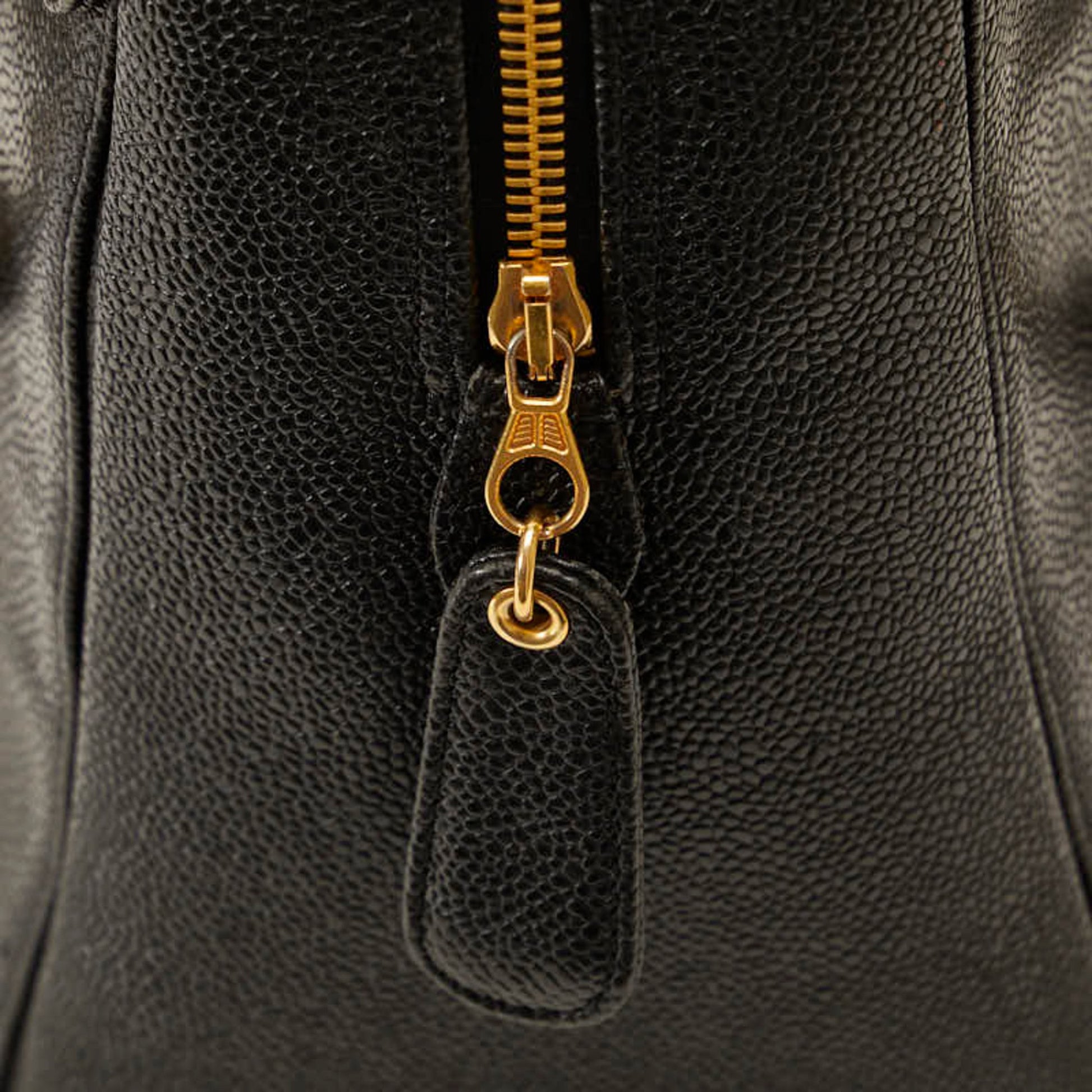 Chanel -, Black, Leather, tote