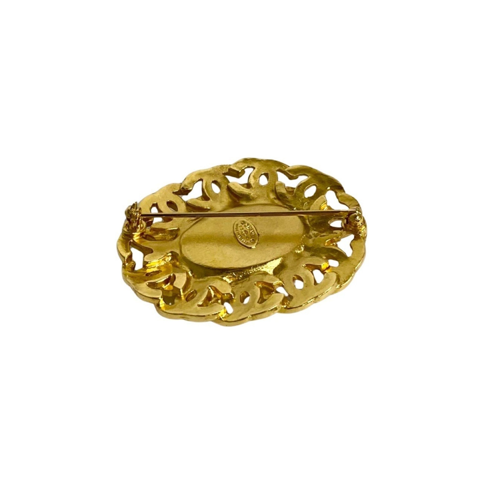 Chanel Coco Mark, Gold, Gold Plated, brooch