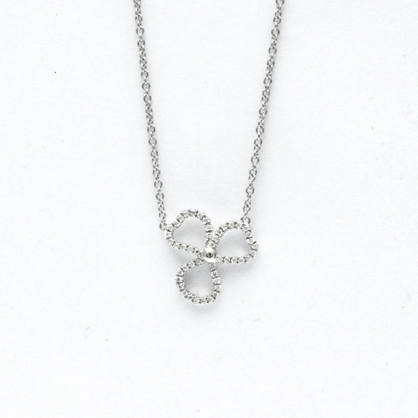 Tiffany & Co Paper flowers, Silver, Platinum, necklace