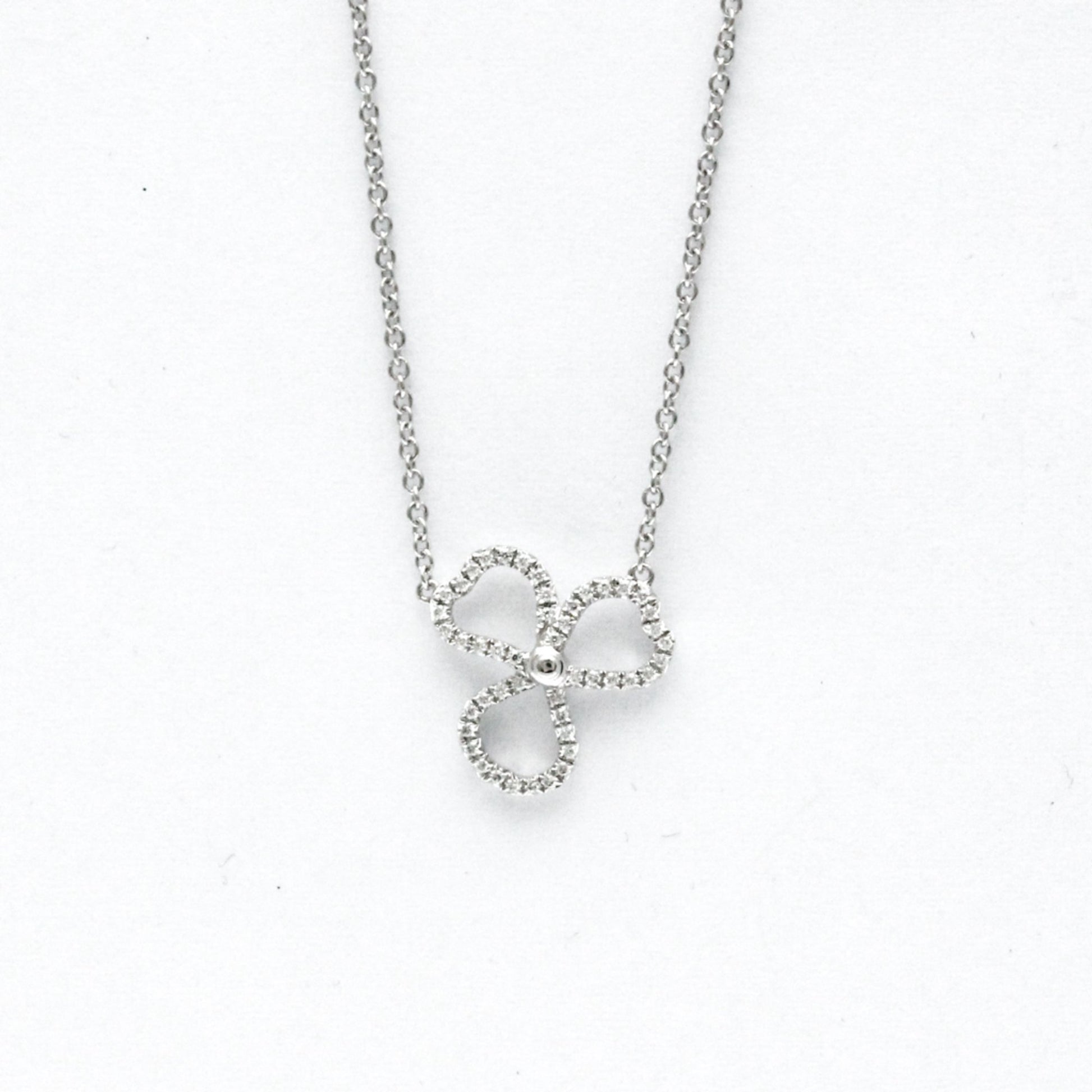 Tiffany & Co Paper flowers, Silver, Platinum, necklace