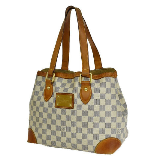 Louis Vuitton Hampstead, White, Canvas, tote