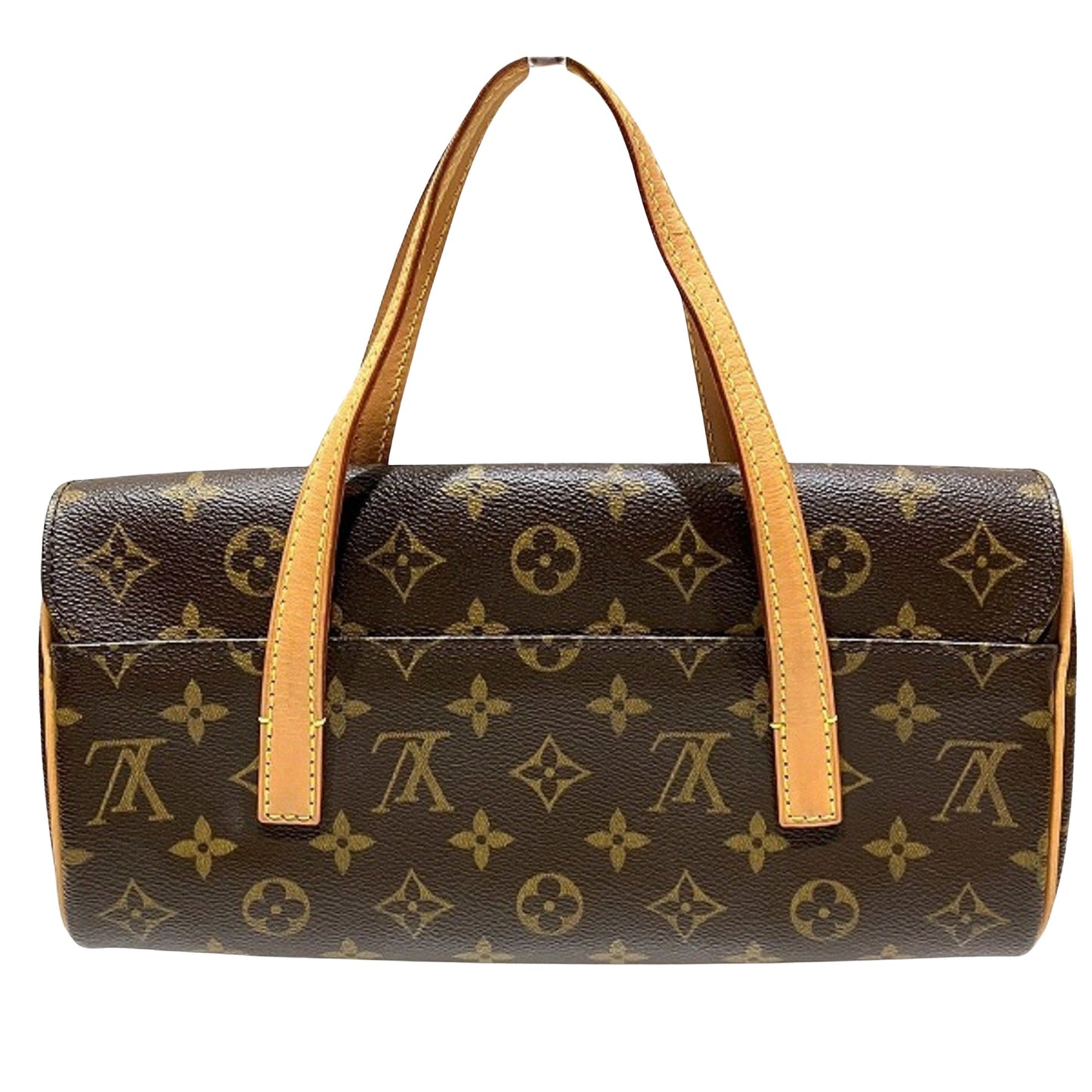 Louis Vuitton Sonatine, Brown, Canvas, handbag