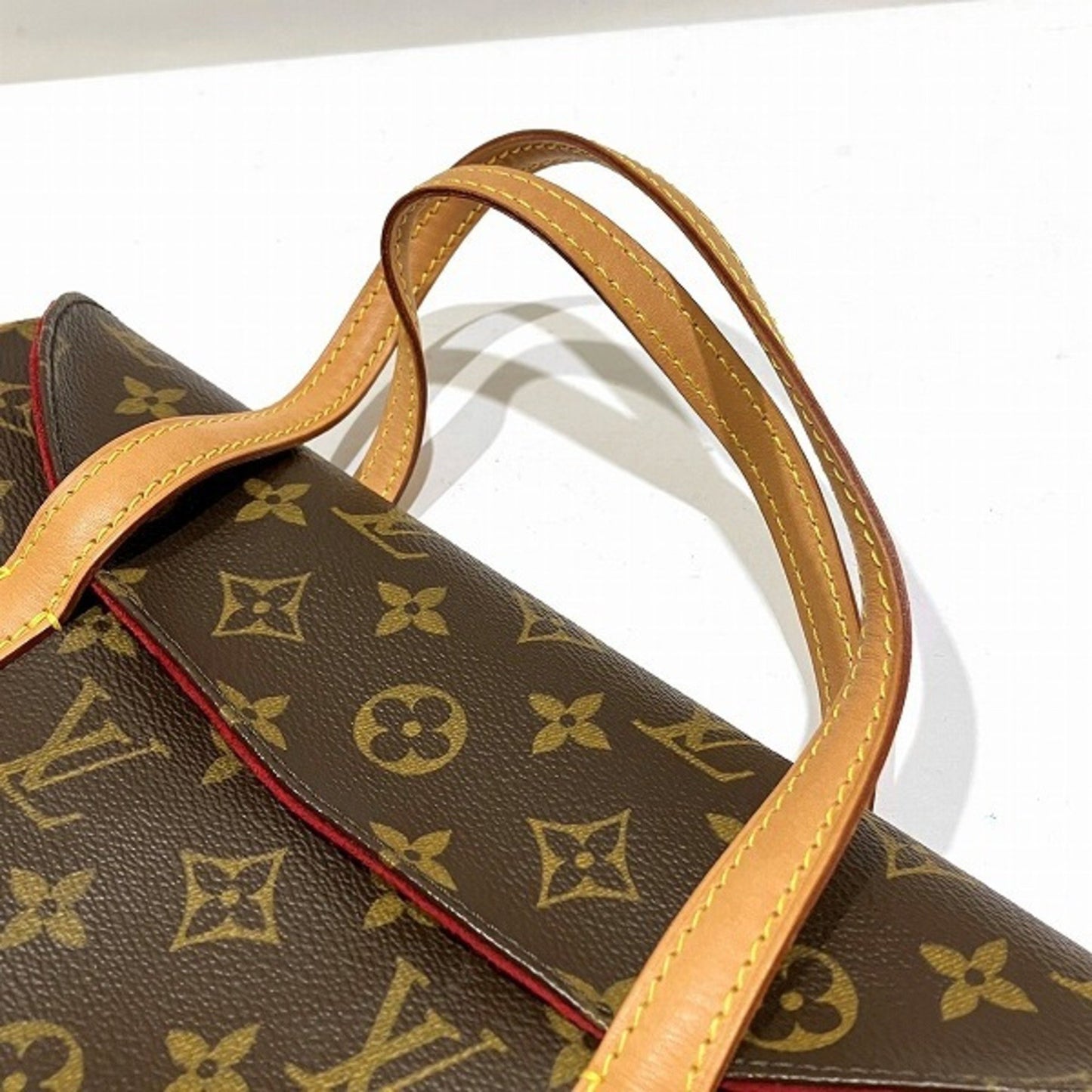 Louis Vuitton Sonatine, Brown, Canvas, handbag