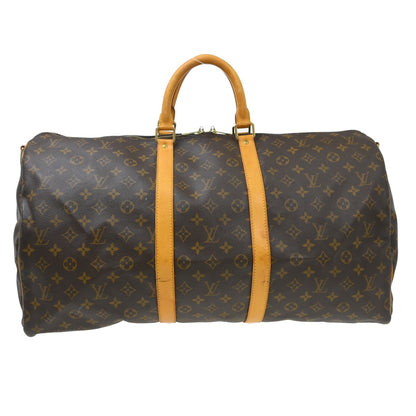 Louis Vuitton Keepall Bandouliere Monogram Canvas, Brown, Canvas, Travel Bag