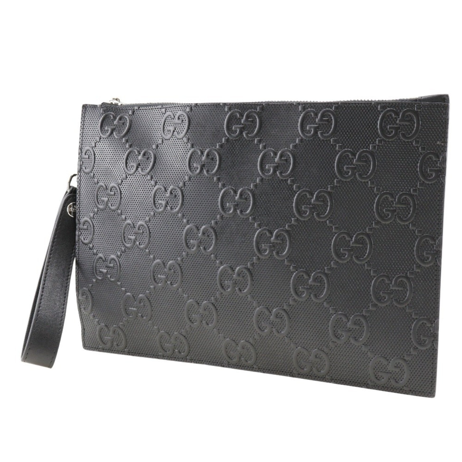 Gucci GG Jumbo, Black, Leather, clutch