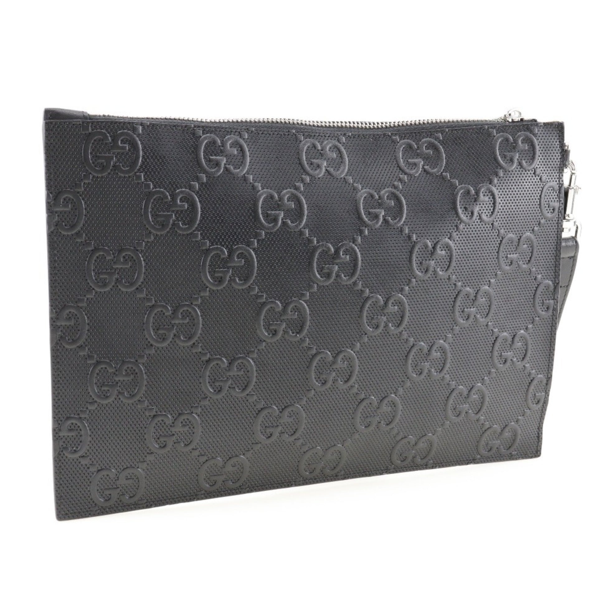 Gucci GG Jumbo, Black, Leather, clutch