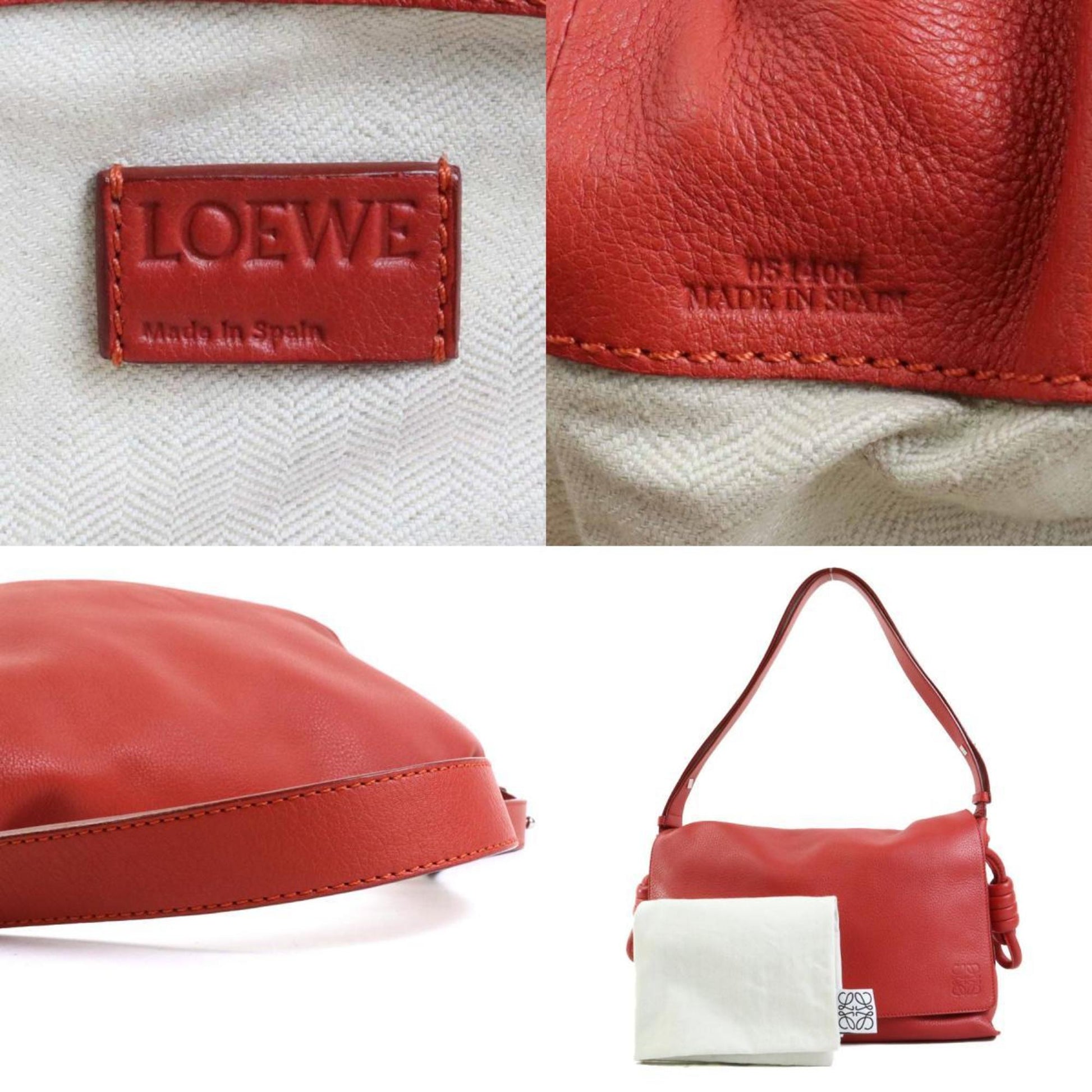 Loewe, Red, Leather, shoulder