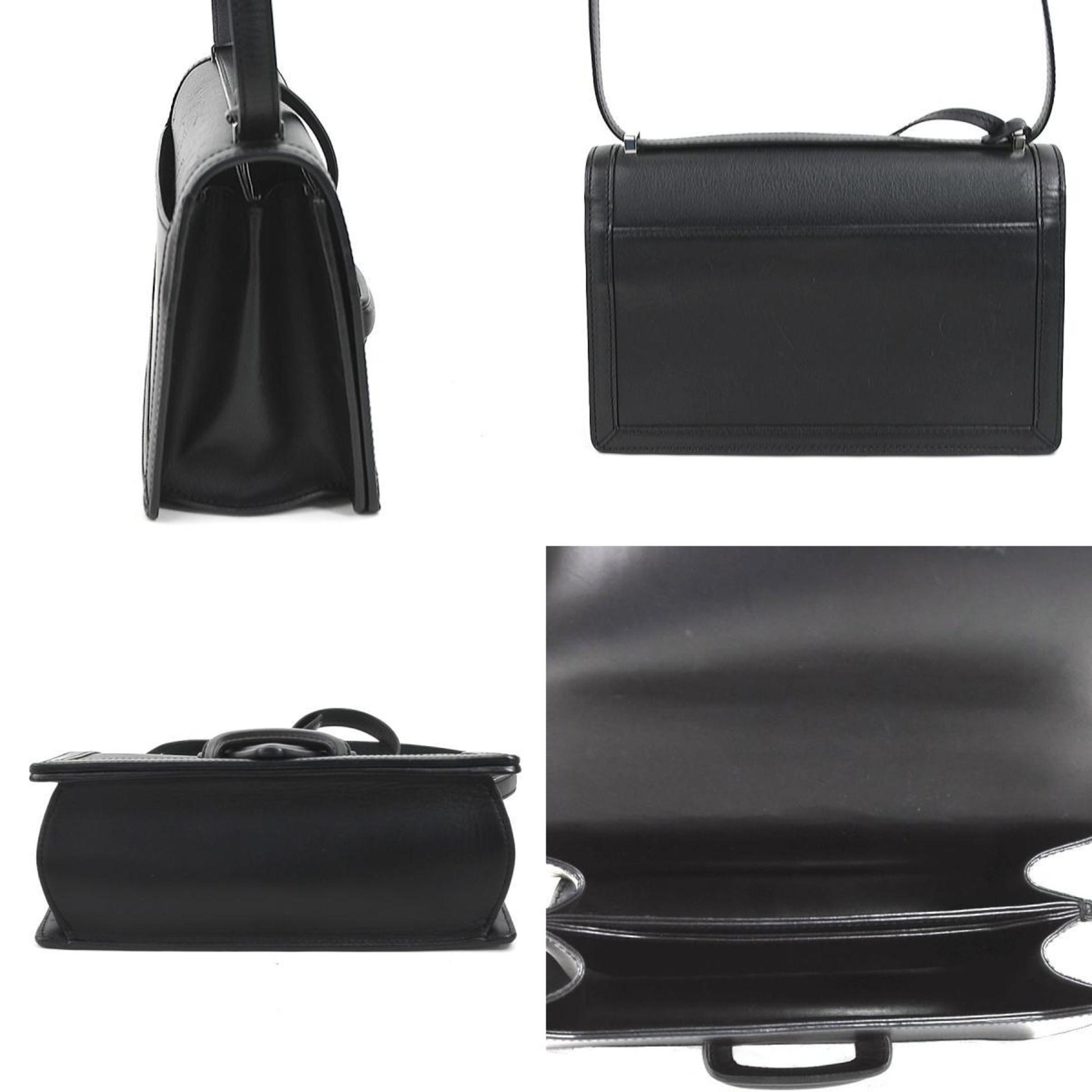 Loewe Barcelona, Black, Leather, shoulder