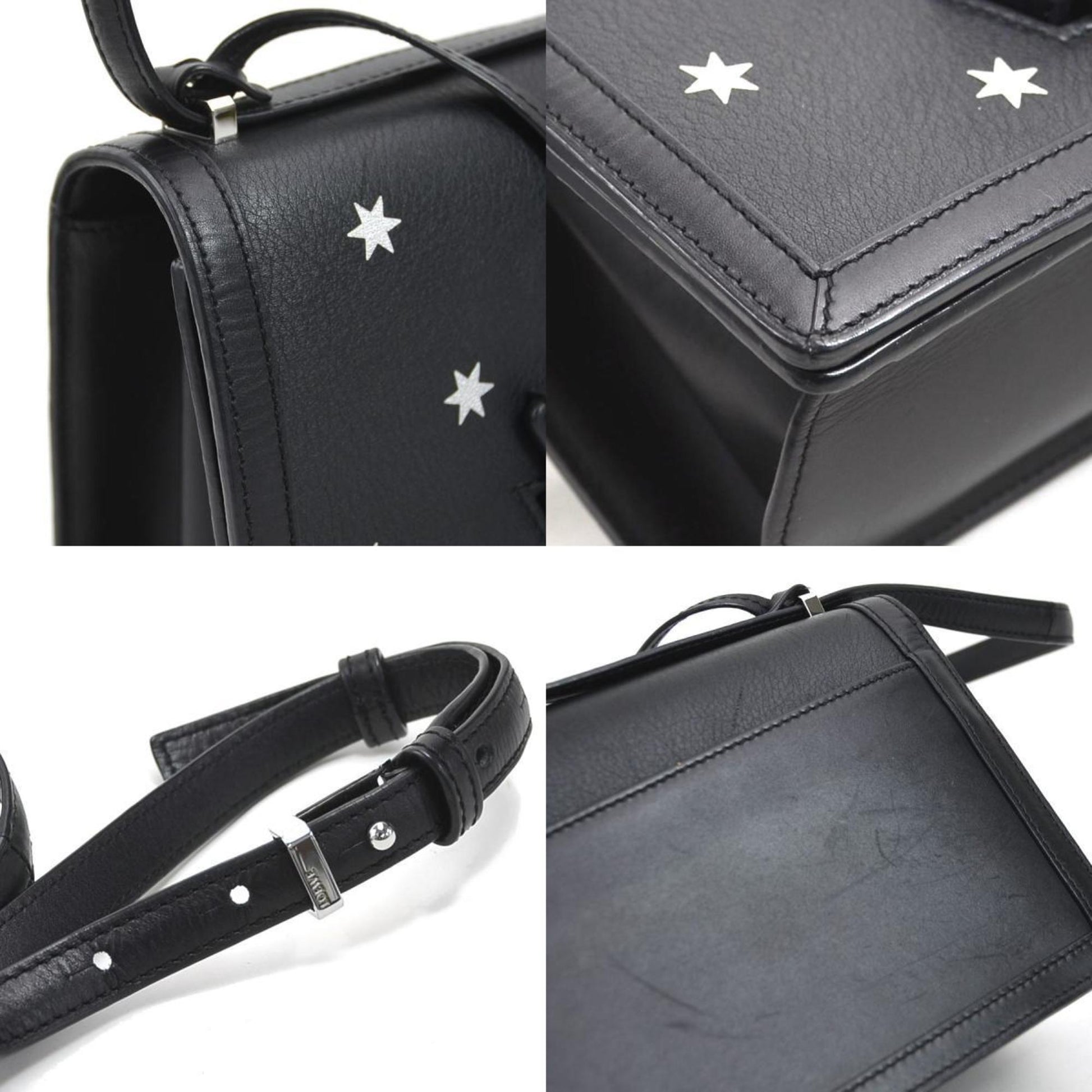 Loewe Barcelona, Black, Leather, shoulder