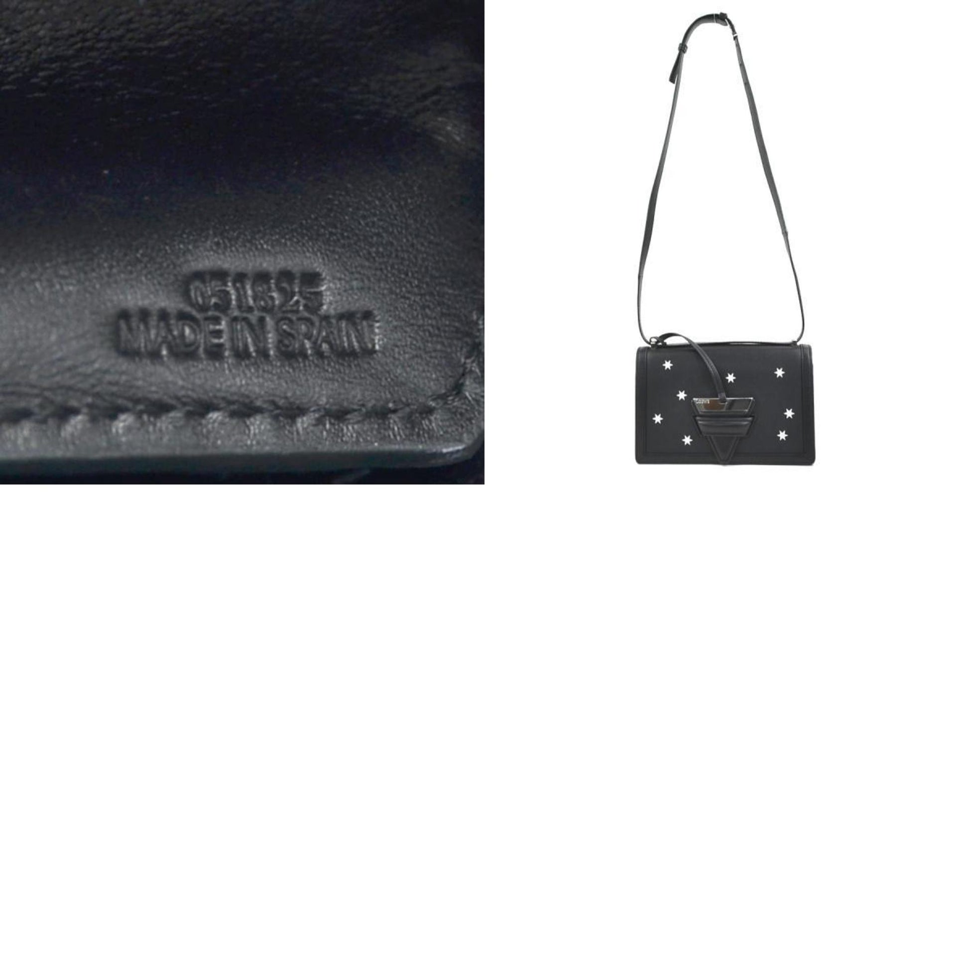 Loewe Barcelona, Black, Leather, shoulder