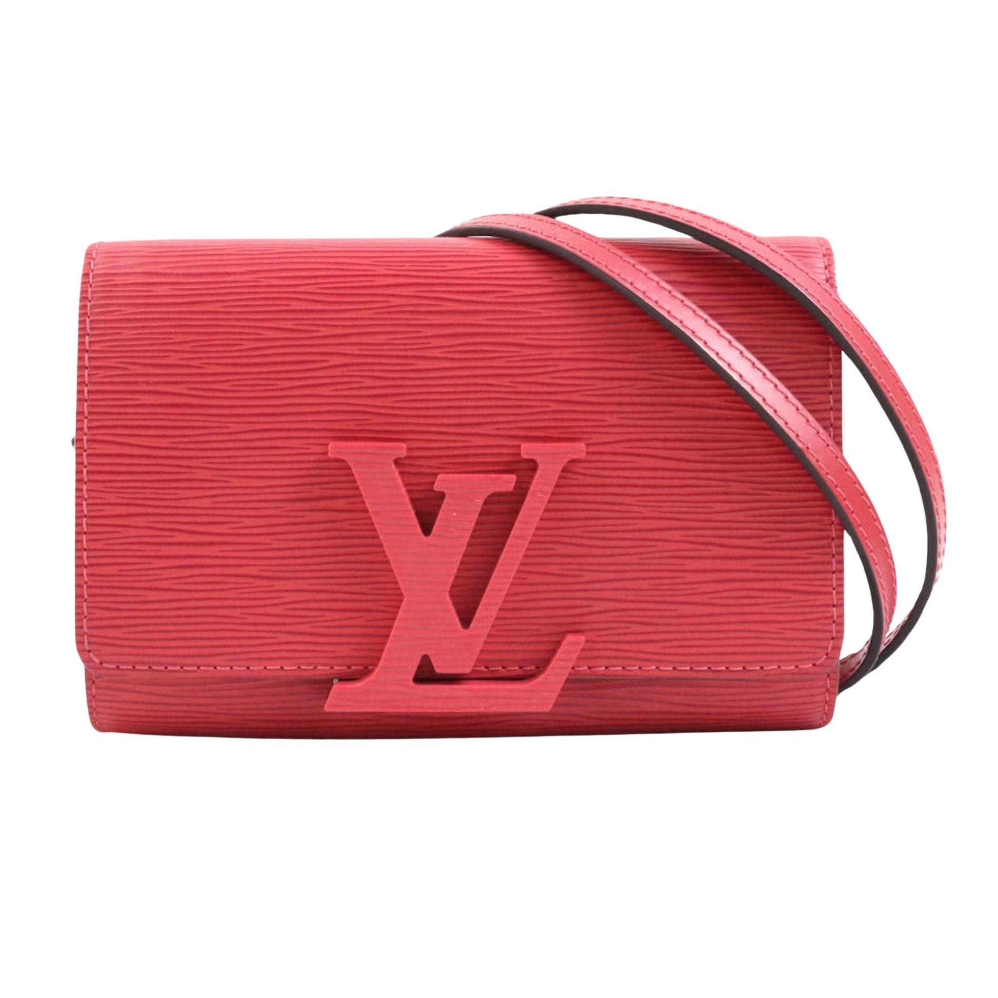 Louis Vuitton Louise, Pink, Leather, wallet