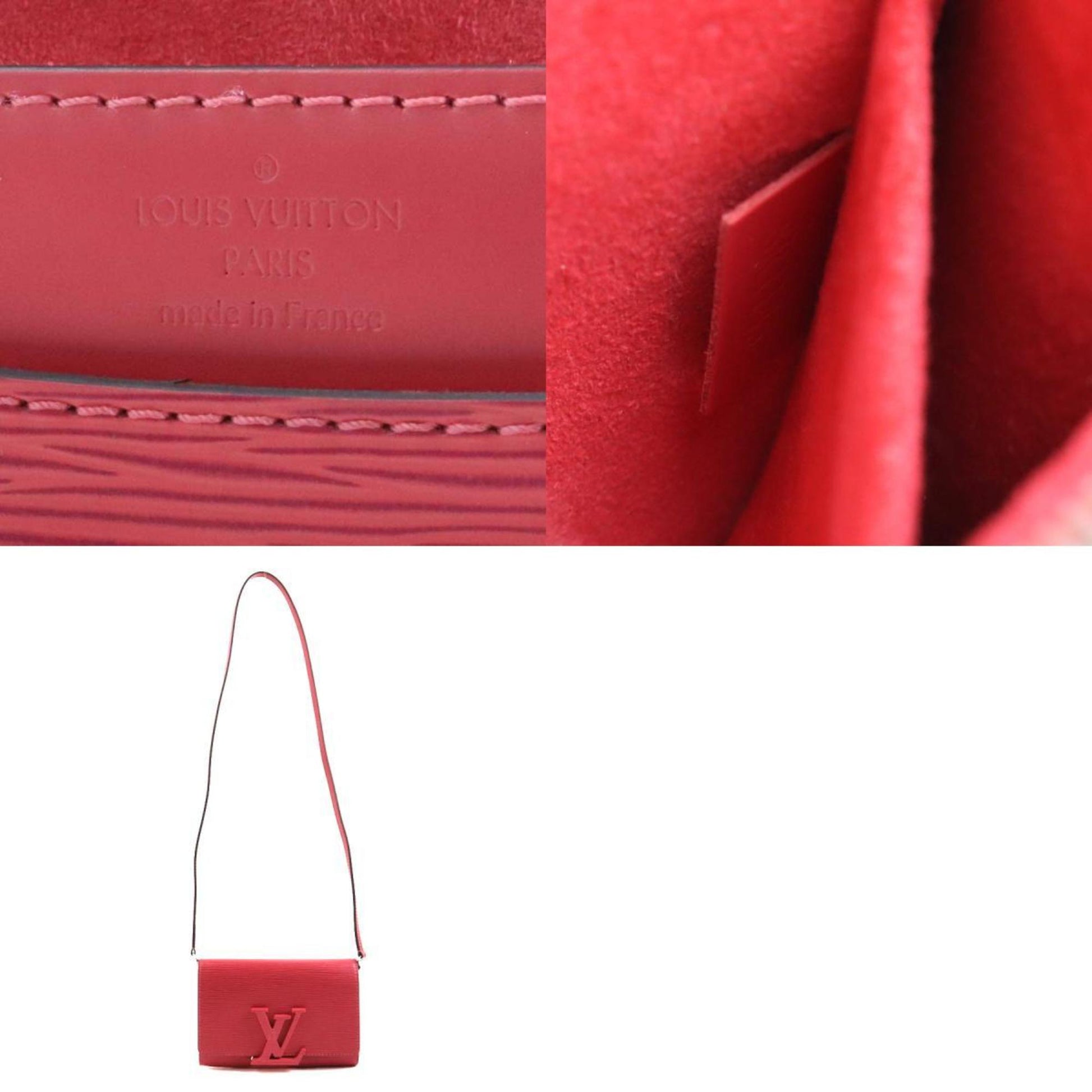 Louis Vuitton Louise, Pink, Leather, wallet