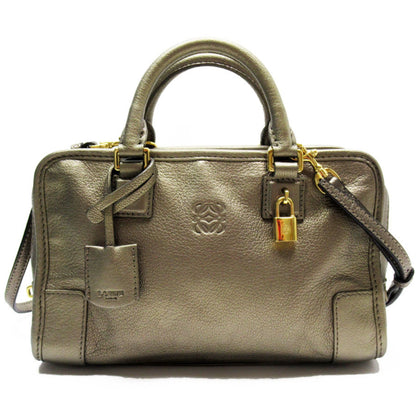 Loewe Amazona, Gold, Leather, handbag