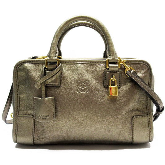 Loewe Amazona, Gold, Leather, handbag