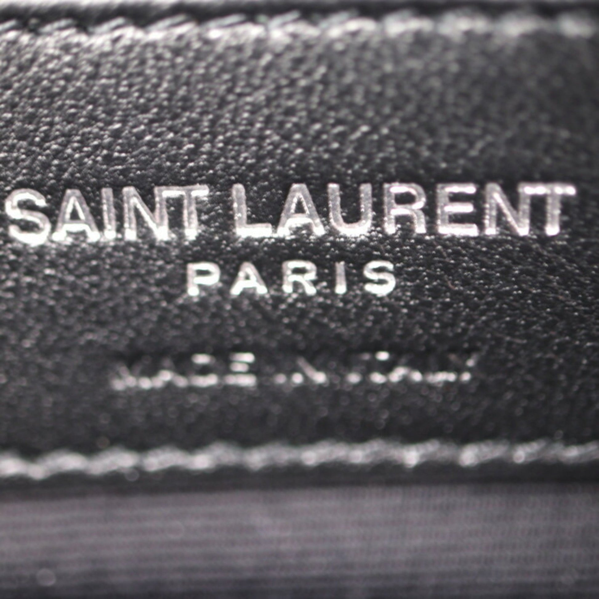 Saint Laurent, Black, Leather, shoulder